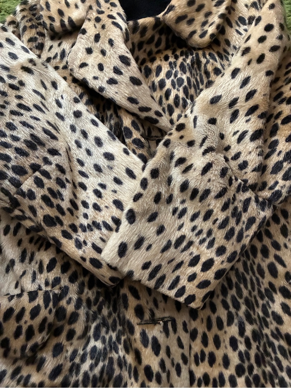 Vintage Cheetah Spotted Faux Fur Coat - Picture 6 of 12
